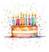 Servietten, 33 x 33 cm, Motiv Cake Party
