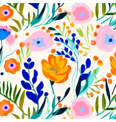 Servietten 1211-25020 / Flower Painting, 3-lagig, 33x33cm