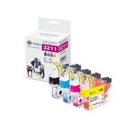 Druckerpatrone 14920 GPB3211BKCMY4P (kompatibel zu Brother LC-3211), schwarz/cyan/magenta/yellow, ca. 4 x 250 Seiten