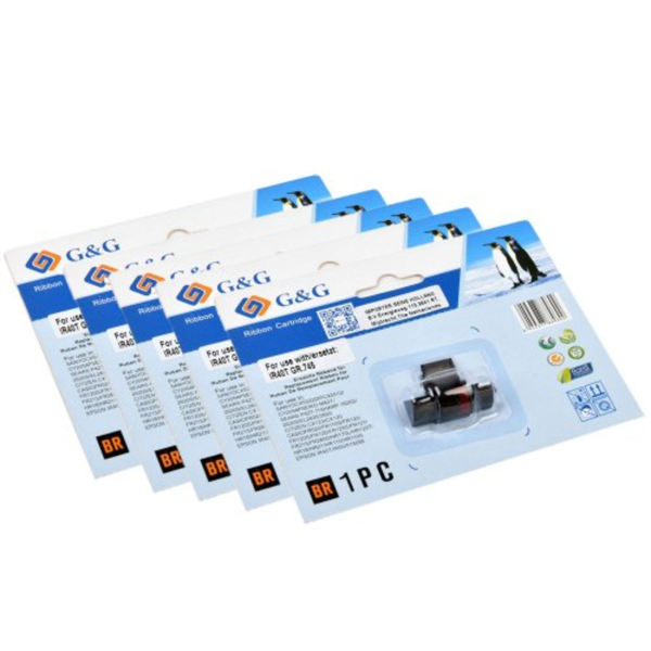 6949377889600 - Farbrolle 18454 wie EPSON IR40T sw rt 5St 6949377889600 5 Stück