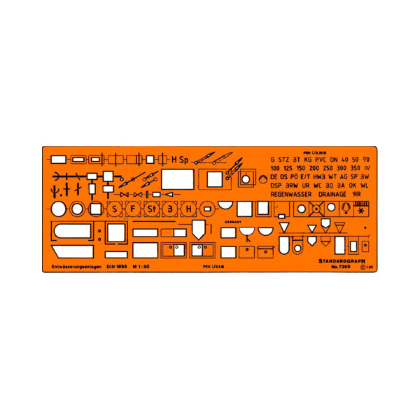 Standardgraph Schablone für Gewässer 4014509009187 Standardgraph