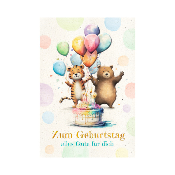 6 Stück Alpedia Geburtstagskarten 51-5355 11,5x17 cm 115mm x 170mm (BxH) Luftballons bunt 9004546585176 Alpedia
