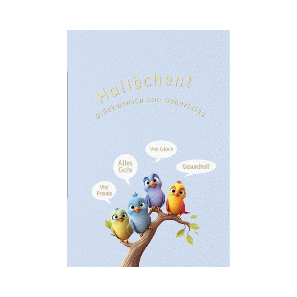 6 Stück Eulzer Geburtstagskarten 51-1036 weiß/bunt 4016723850361 Eulzer