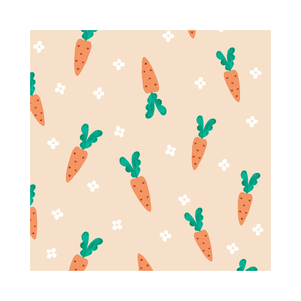 PaperDesign Osterservietten 211720 / Möhren/Blüten, 3-lagig, 25x25cm 7321012117207 PaperDesign
