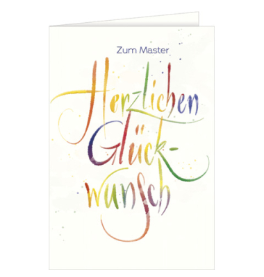 Gl&uuml;ckwunschkarten 66-20005 11,5x17 cm 115mm x 170mm (BxH) bunt