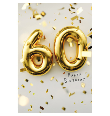 Geburtstagskarten 52-3396 11,5x17 cm 115mm x 170mm (BxH) Jubil&auml;umsjahr bunt