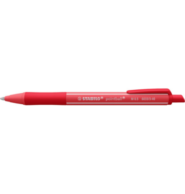Kugelschreiber pointball colorful 6033/3-40, rostrot, 0,5mm, nachf&uuml;llbar