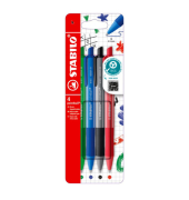 Kugelschreiber pointball colorful 6033/4, rostrot / minzgr&uuml;n / ultramarinblau / dunkelgrau, 0,5mm, nachf&uuml;llbar