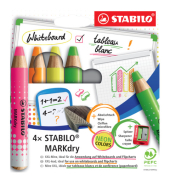 Boardmarker 648/4-01, Etui, neon -gelb,-orange, -pink, -hellgr&uuml;n, 10mm Kegel