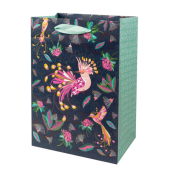 Geschenktragetasche Tropical Birds blue