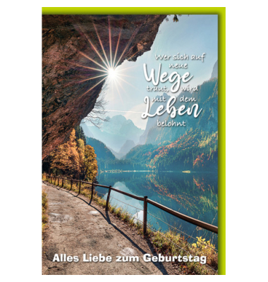 Geburtstagskarte Wandern
