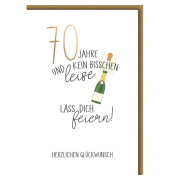 Geburtstagskarte Zahl  70