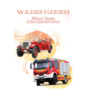 Geburtstagskarte Feuerwehr