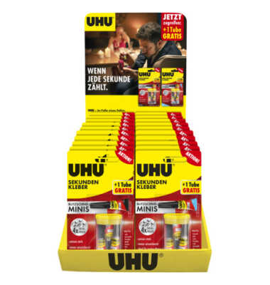 Sekundenkleber 3x1g minis sortiert