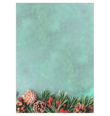 Weihnachtlicher Design Papier 100BL GreenChristmas