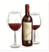 Motivserviette 25x25cm Kulinarik