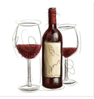 Motivserviette 25x25cm Kulinarik