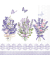 Servietten 12519735, mehrfarbig / Sch&ouml;ner Lavendel, 3-lagig, 25x25cm