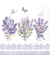 Servietten 12519735, mehrfarbig / Sch&ouml;ner Lavendel, 3-lagig, 25x25cm