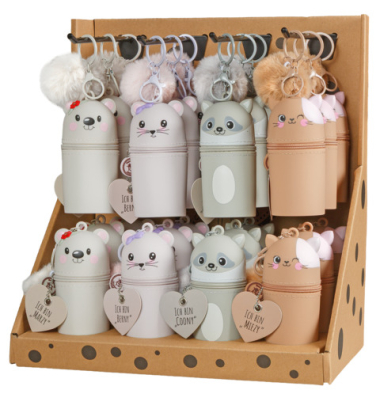 Schl&uuml;sselanh&auml;nger Mini Silikon sortiert