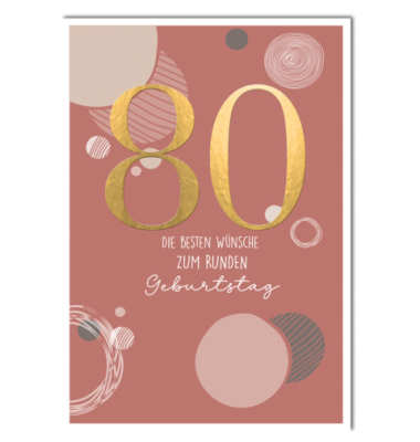 Geburtstagskarten 527280 A4 20,5cm x 295mm (BxH) Jubil&auml;umsjahr bunt