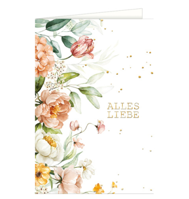Gl&uuml;ckwunschkarten 41-14309 11,5x17 cm 115mm x 170mm (BxH) bunt