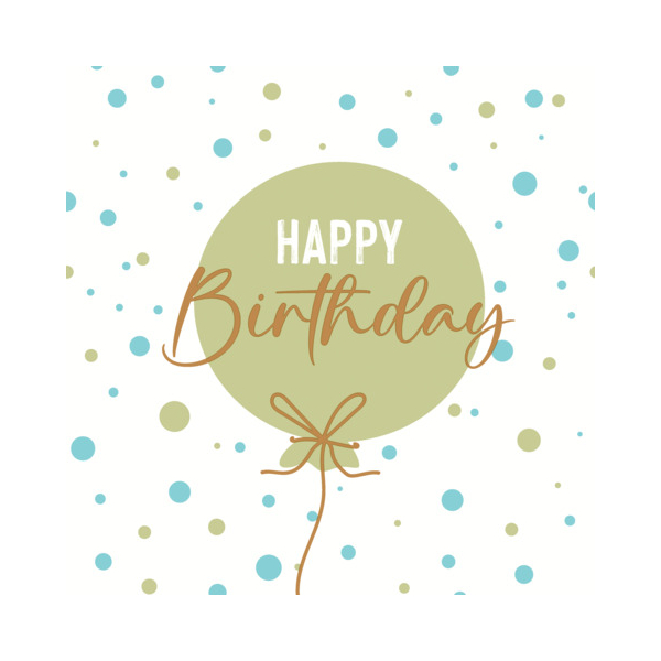 7321012120436 - Motivserviette 33x33cm Geburtstag 7321012120436 PaperDesign