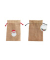 Weihnachtlicher Jutesack 17x25cm sortiert