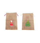 Weihnachtlicher Jutesack 35x50cm