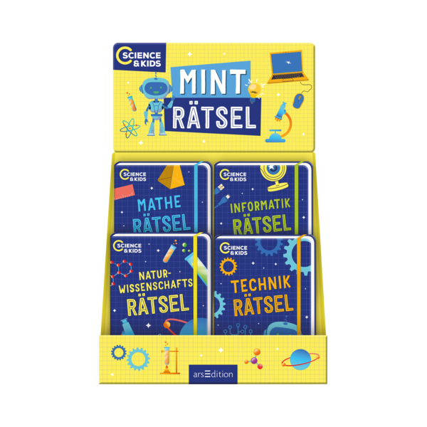 24 Stück Ars Edition Rätselbuch Science & Kids MINT-Rätsel  Ars Edition