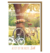 Geburtstagskarten 526740 11,5x17 cm 115mm x 170mm (BxH) Jubil&auml;umsjahr bunt