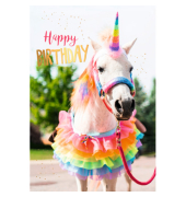 Geburtstagskarten 51-8225 11,5x17 cm 115mm x 170mm (BxH) Einhorn bunt