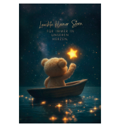 Trauerkarten 81-1104 11,5x17 cm 115mm x 170mm (BxH) wei&szlig;/schwarz