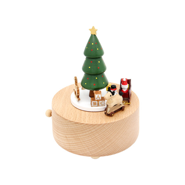 Donau Deko Spieluhr Santa Claus natur 9004546571797 Donau