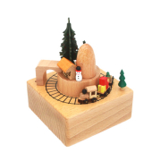 Deko Spieluhr Jingle Bells natur