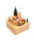Deko Spieluhr Jingle Bells natur