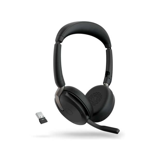 5706991029086 - Evolve2 65 Flex Link380a UC Computer In Ear Headset Bluetooth® Stereo Schwarz Noise Cancelling Headset Mikrofon-Stummschaltung Lautstärkeregelung