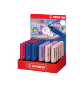 Textmarker 70/30-3-2, farbig sortiert (ultramarinblau/burgunderrot/grauviolett/rouge), 2-5mm Keilspitze