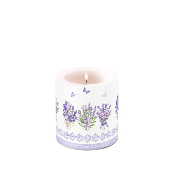 Ambiente Kerze 19219735 Schöner Lavendel weiß  8712159202809 Ambiente