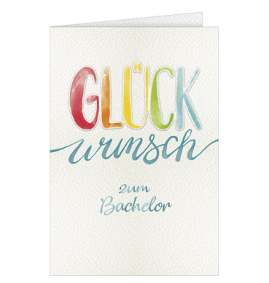 Gl&uuml;ckwunschkarten 66-10006 11,5x17 cm 115mm x 170mm (BxH) bunt