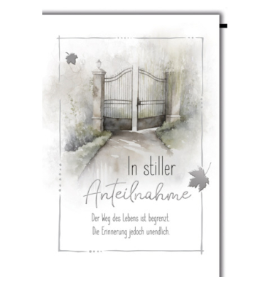 Trauerkarten 5810027 11,5x17 cm 115mm x 170mm (BxH) bunt