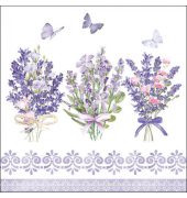 Motivserviette 33x33cm Schöner Lavendel