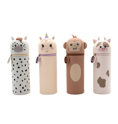 Federm&auml;ppchen Silikon Love Animals sort.