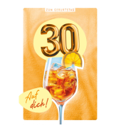 Geburtstagskarte Zahl 30