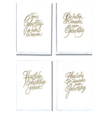 Geburtstagskarten 51-2336 Spruch farbig sortiert