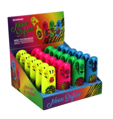 Textmarker 5130040-99, Display (Kartondisplay 24 #), farbig sortiert (neon), 1-5mm Keilspitze