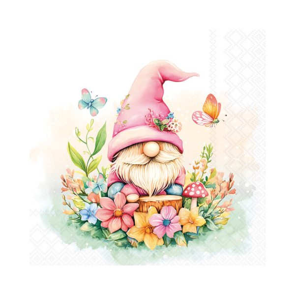 8712159214246 - Motivserviette 25x25cm Charmante Wichtel 8712159214246 20 Stück