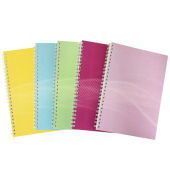 Spiralnotizbuch A5 80BL Pastell