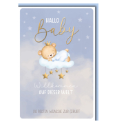 Gl&uuml;ckwunschkarten 311163 11,5x17 cm 115mm x 170mm (BxH) blau