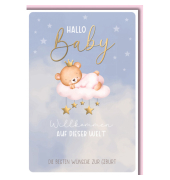 Gl&uuml;ckwunschkarten 311164 11,5x17 cm 115mm x 170mm (BxH) rosa